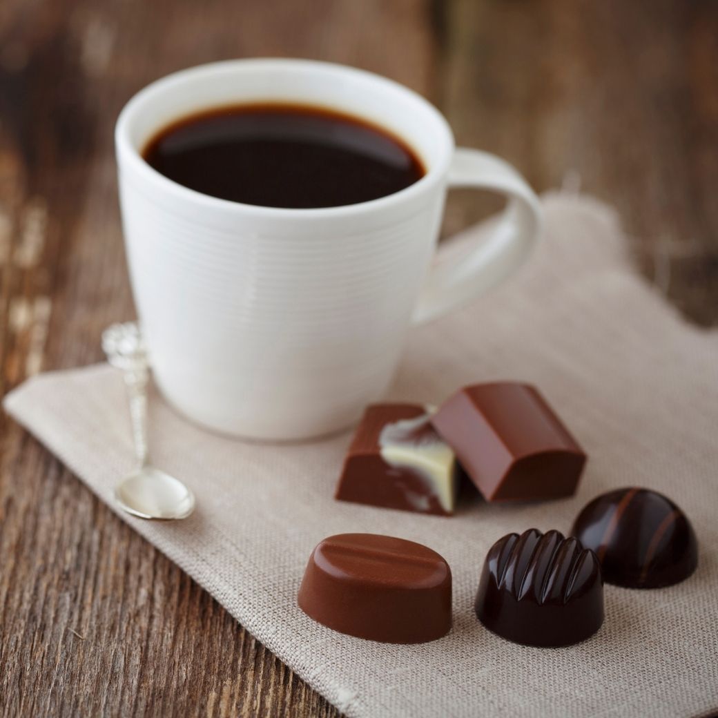 caffeine in chocolate vs coffee